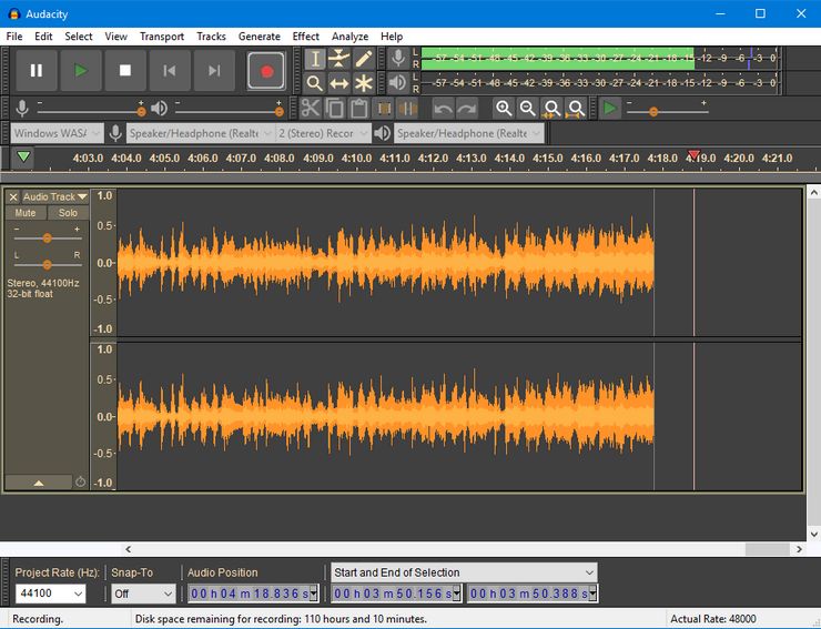 Audacity программа