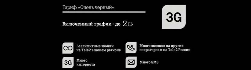 очень черный - тариф